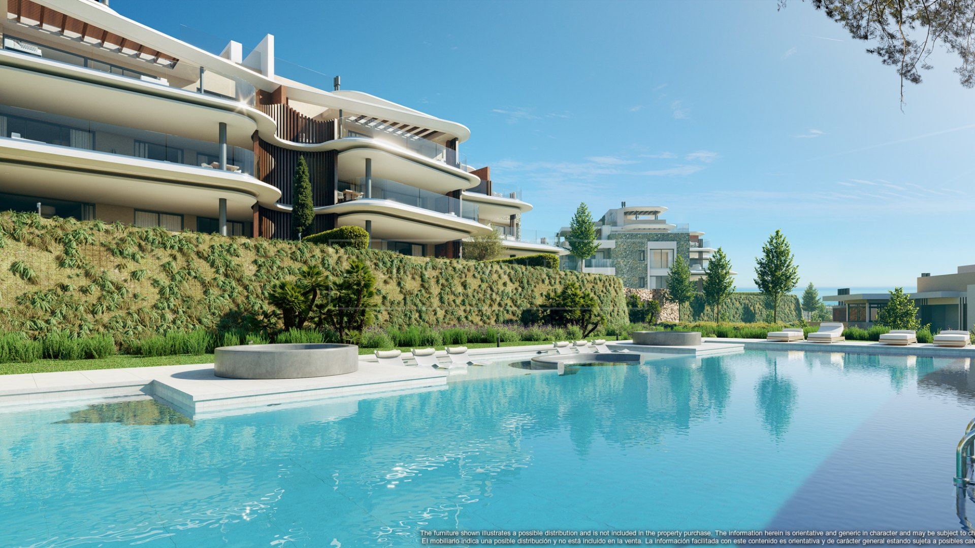Apartamento con Jardín de Tres Dormitorios con Vistas al Mar en Real de La Quinta