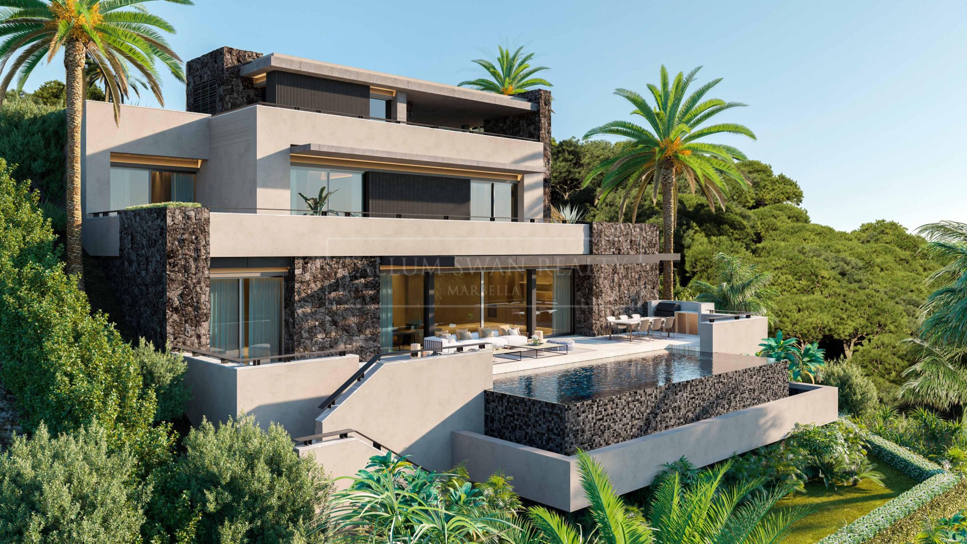 New-Build Four-Bedroom Villa with Sea View for Sale in El Rosario, Marbella East