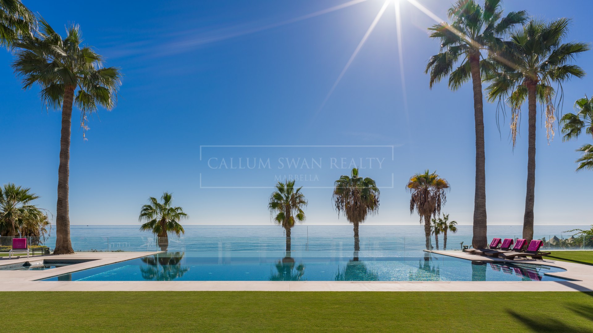 Stunning frontline beach mansion within the Marbella Club