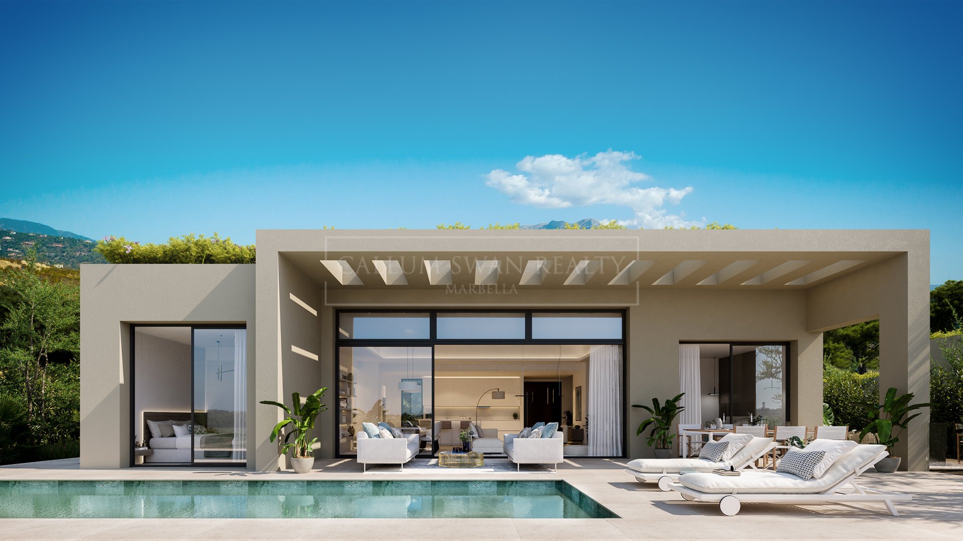 Nouveau complexe de villas de luxe individuelles dans une communauté fermée