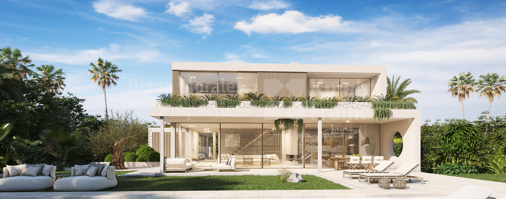 La Alqueria, New villa close to golf courses in residential urbanisation