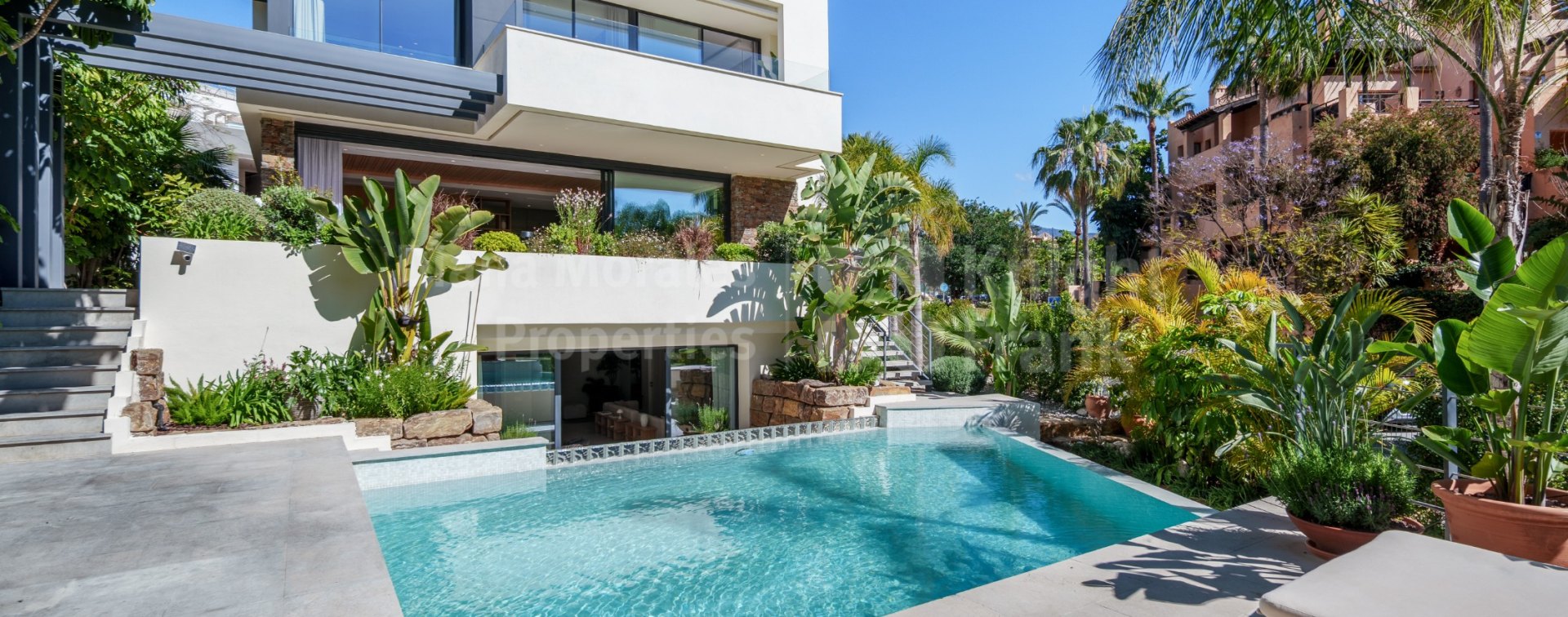 Villa Serenia, casa con piscina y solárium en la Nueva Milla de Oro