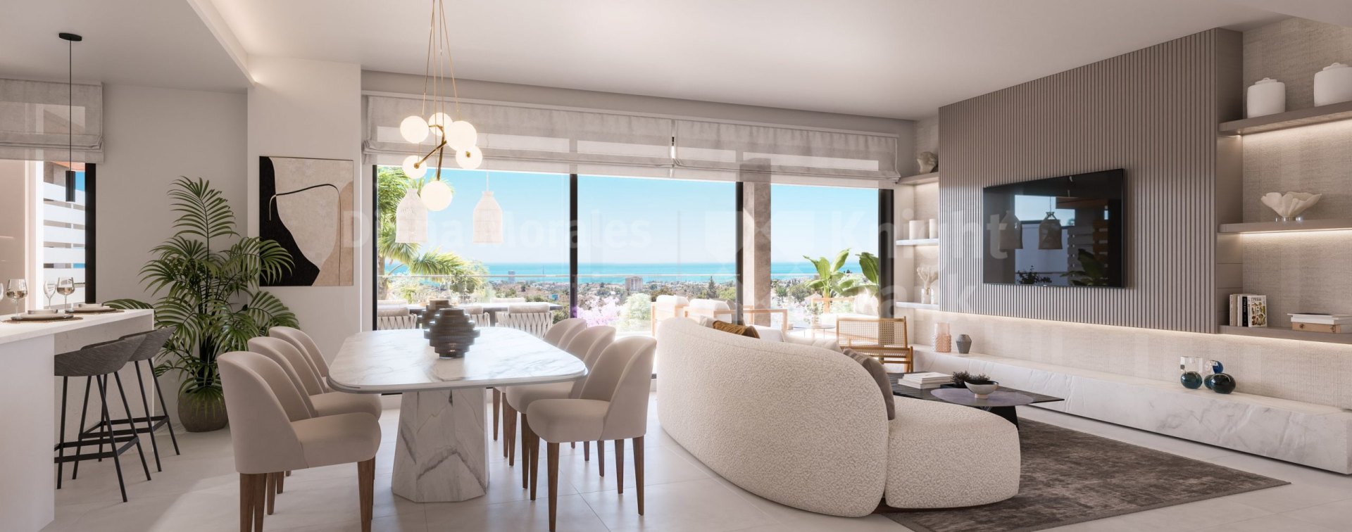 Los Altos de los Monteros, Bajo de dos dormitorios con vistas a la piscina al este de Marbella
