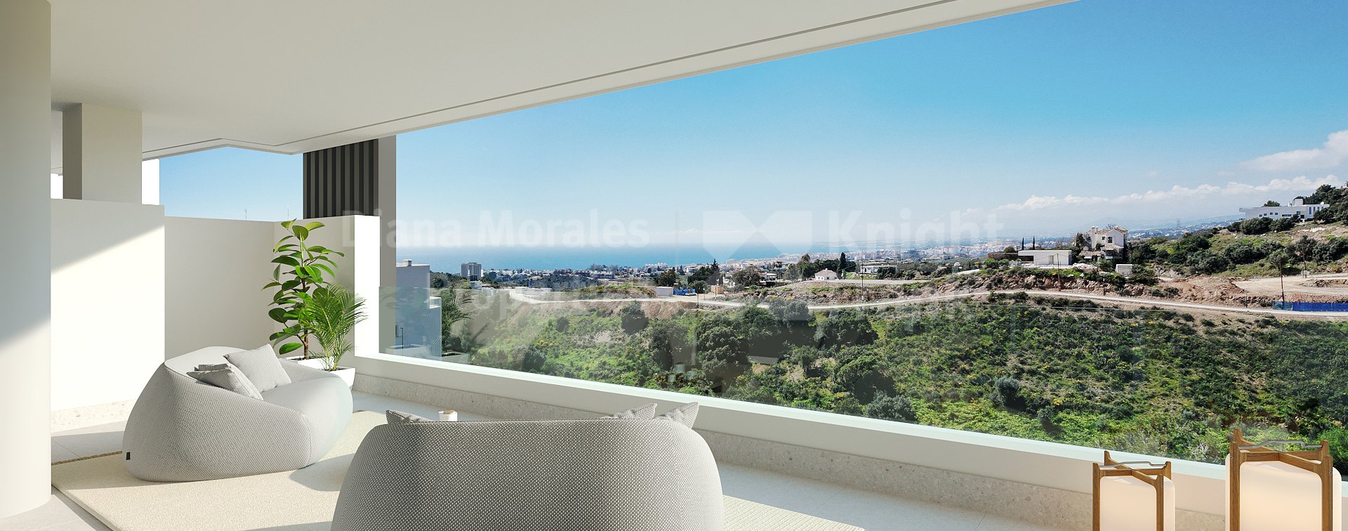Los Altos de los Monteros, Dreizimmerwohnung im ersten Stock im Osten von Marbella