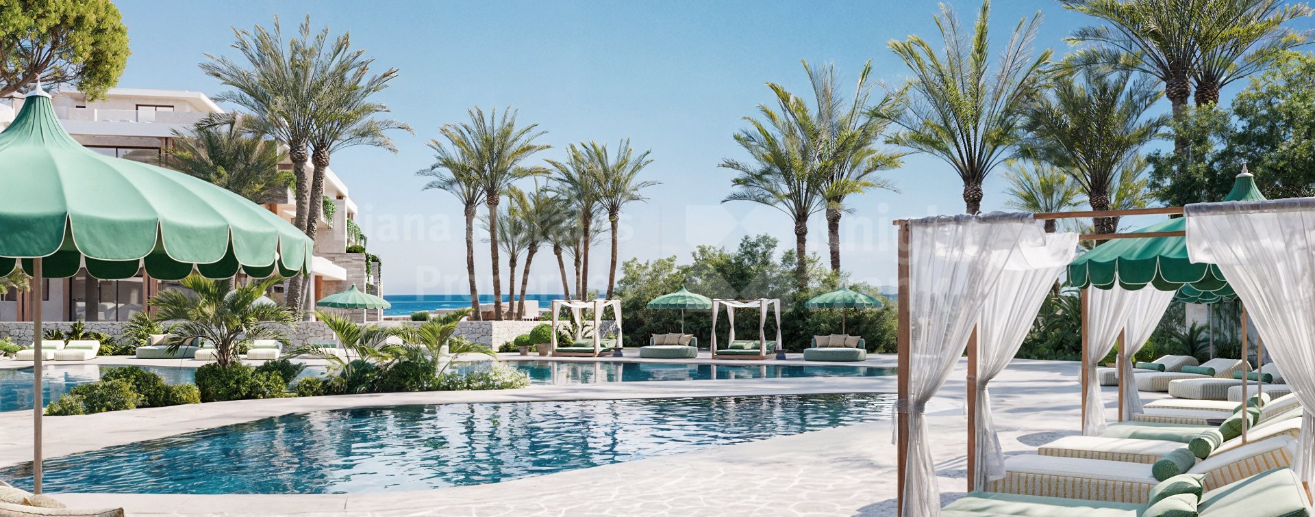 Estepona Este, Ático dúplex de 3 dormitorios junto a la playa con piscina privada