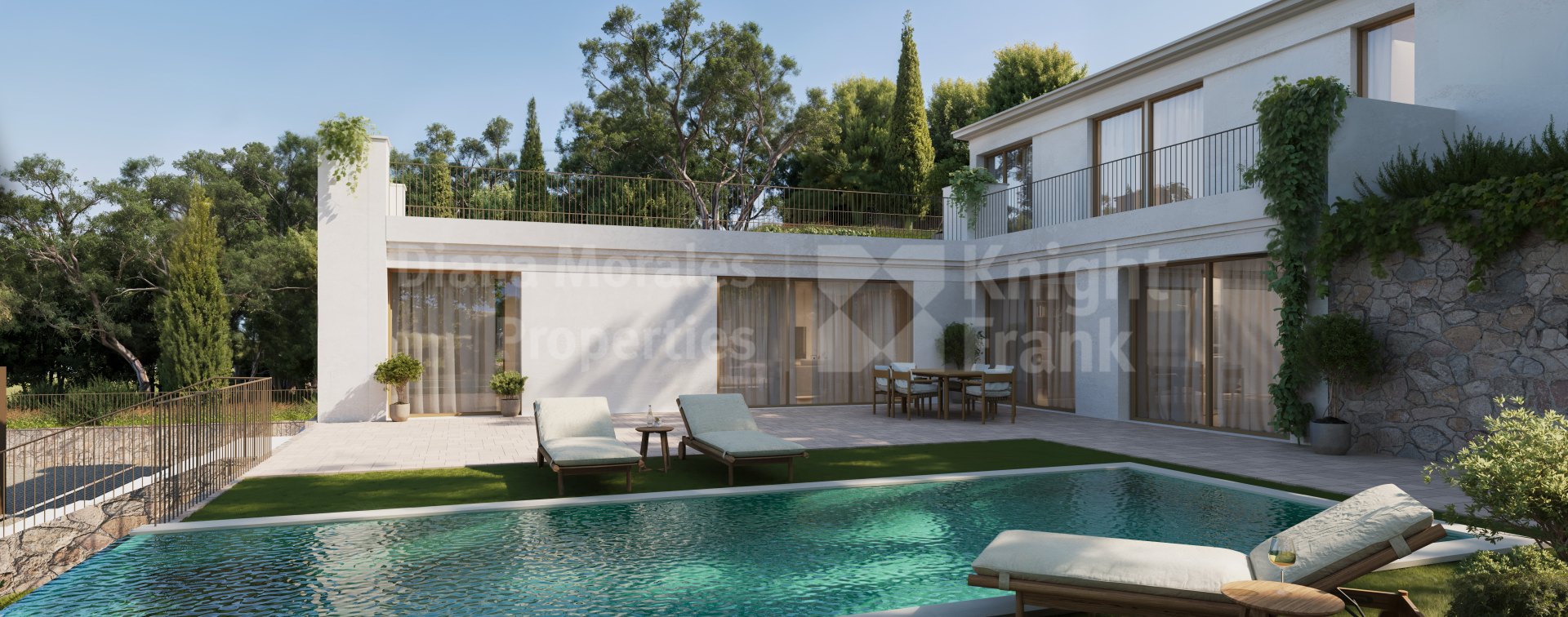 Elviria, Four-bedroom hillside villa with a private pool in East Marbella