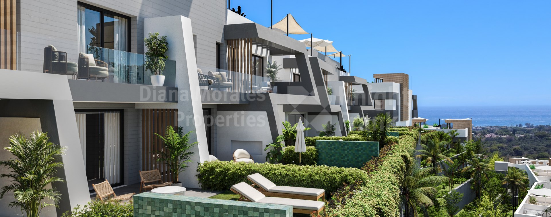 Elviria, Three-bedroom townhouse with a private lift in the east of Marbella