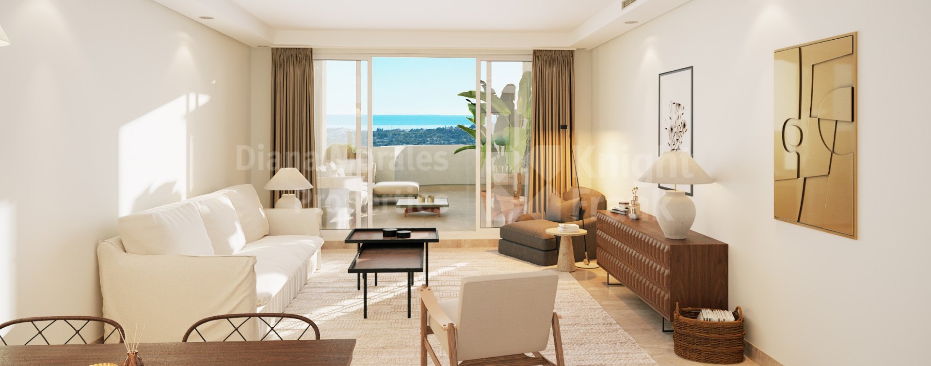 Nueva Andalucia, Appartement de 2 chambres au 1er étage dans résidence sécurisée avec vue
