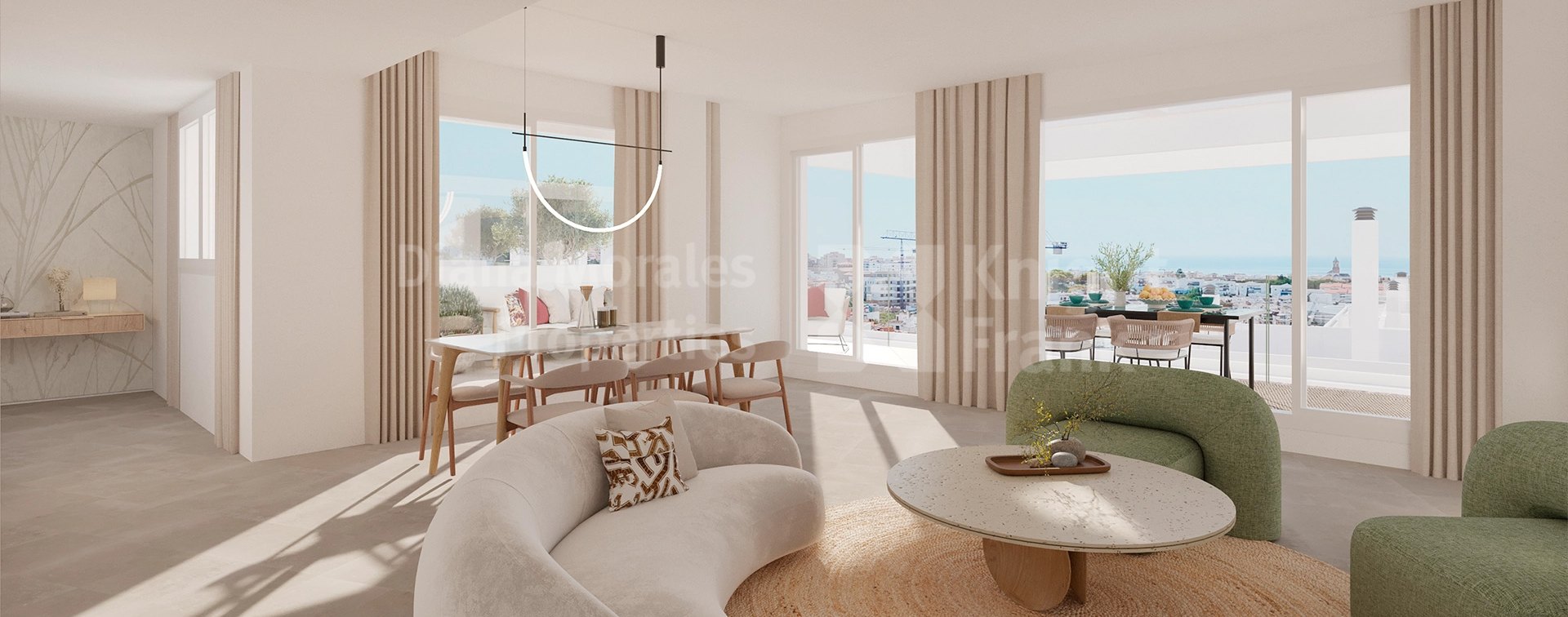 Apartment mit zwei Schlafzimmern im zweiten Stock in Estepona Stadt