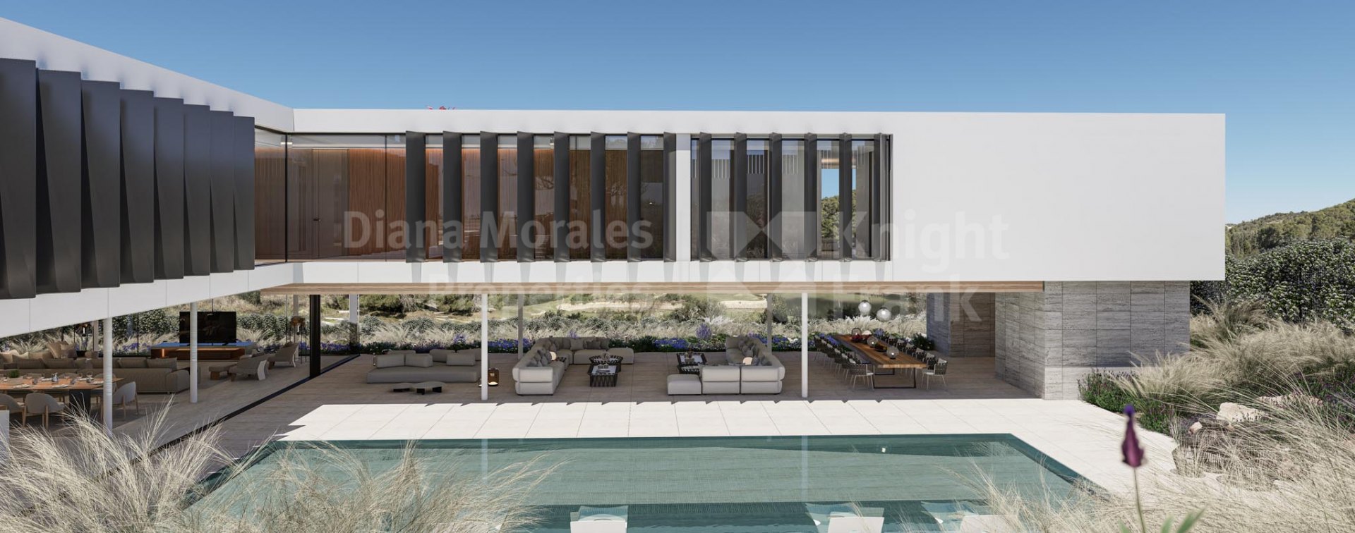 La Reserva, Современная вилла с четырьмя спальнями, ориентированная на юго-запад, в Сотогранде