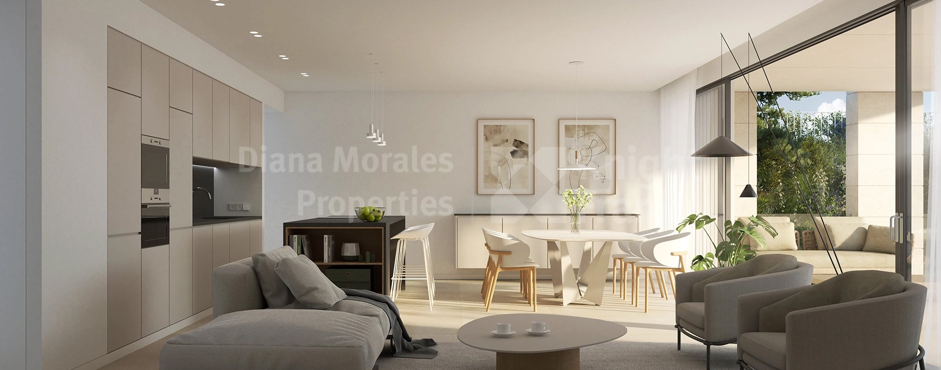 Zweizimmerwohnung im Erdgeschoss in Elviria