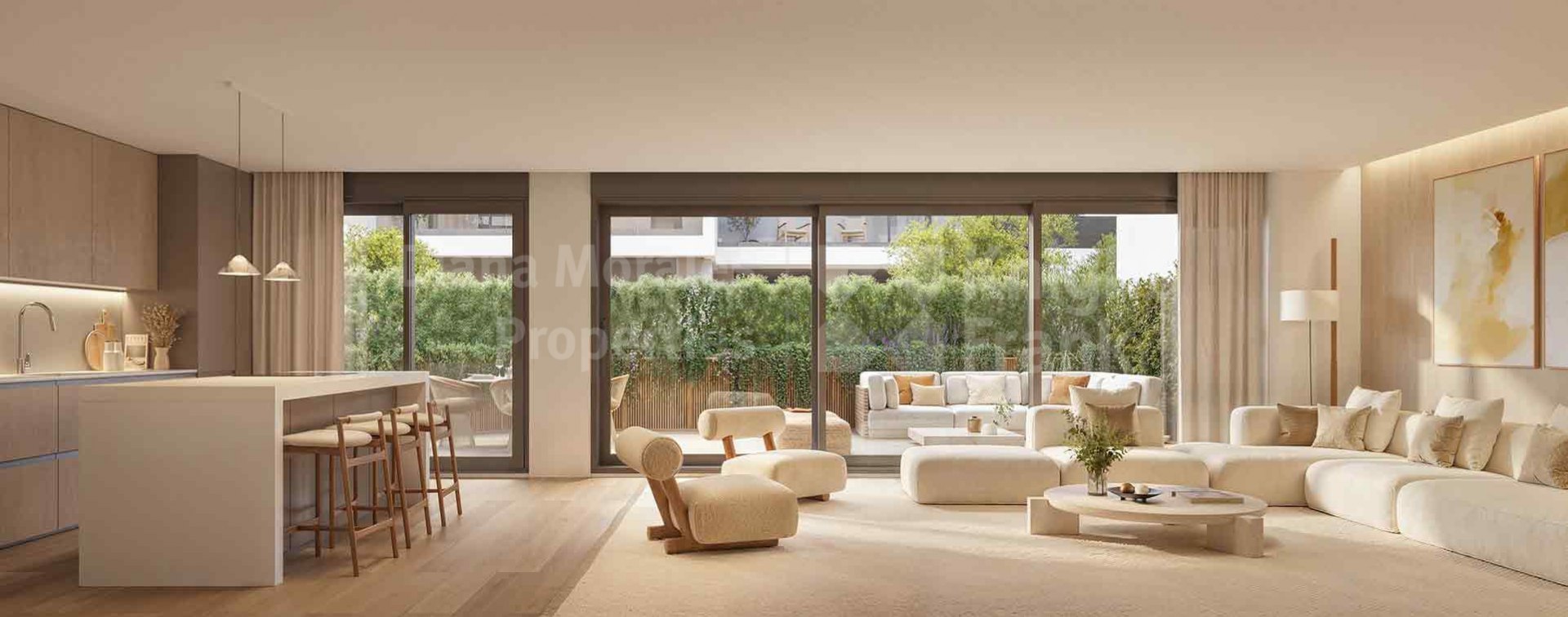 Новая Андалусия, 4-комнатная квартира на первом этаже в Нуэва Андалусия