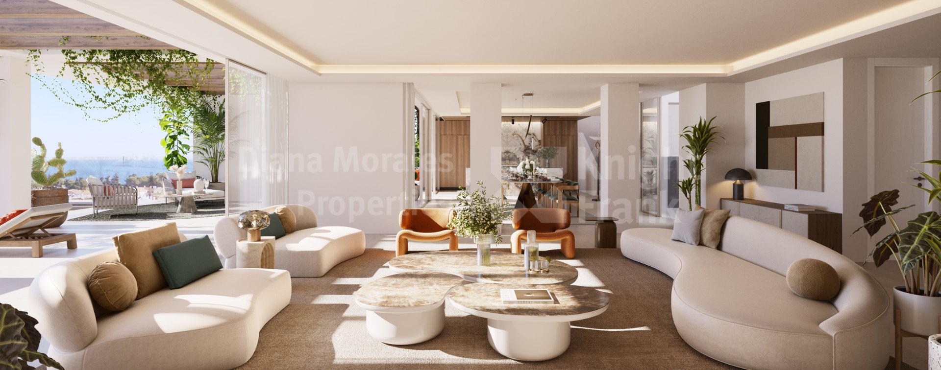 Marbella Stadt, Wohnung im zweiten Stock mit Dachterrasse an der Goldenen Meile