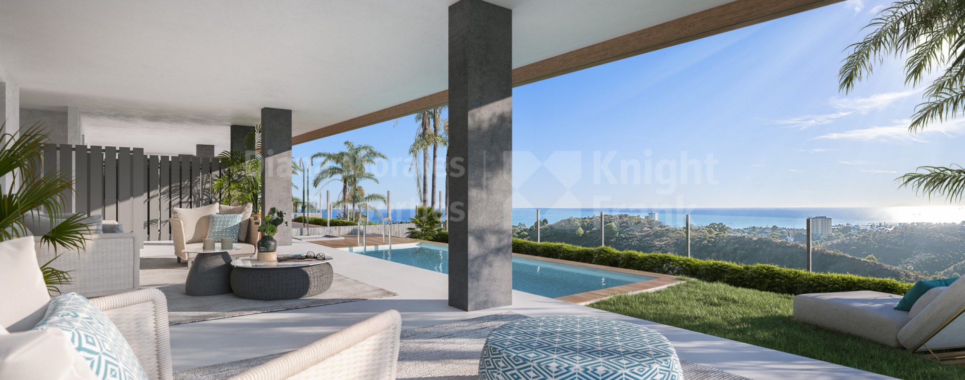 Los Altos de los Monteros, Bajo orientado al este con dos dormitorios en la zona este de Marbella