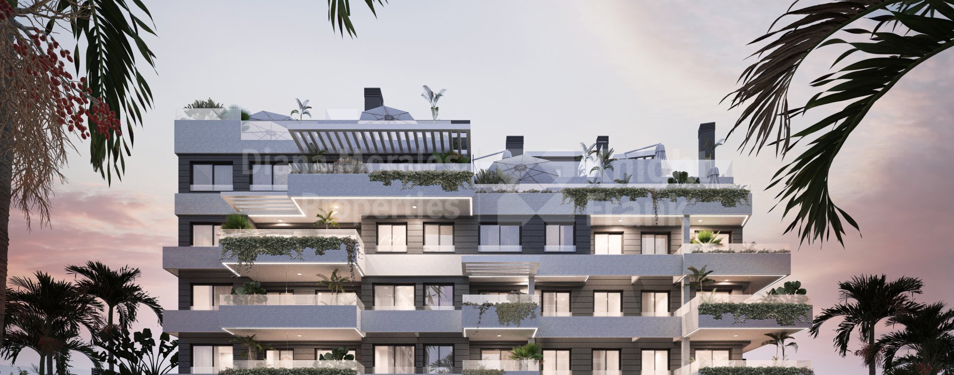 Estepona Town, Two-bedroom ground floor apartment in a 22-unit complex in Estepona