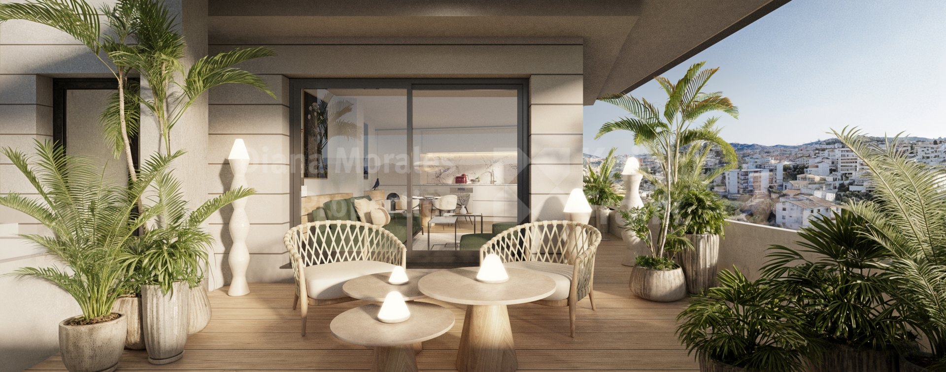 Estepona Town, Three-bedroom sixth floor duplex penthouse close to Estepona Marina