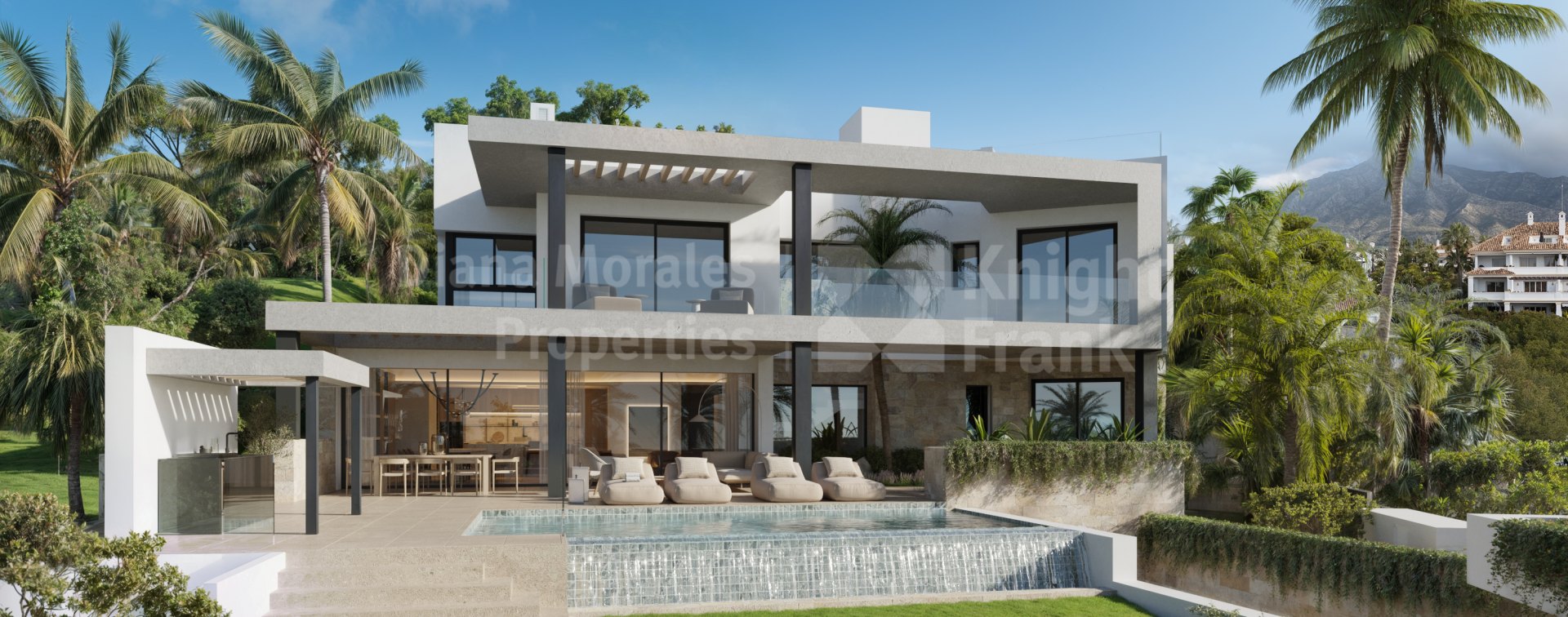 Lujosa y moderna villa de cinco dormitorios en Lomas del Virrey, Marbella