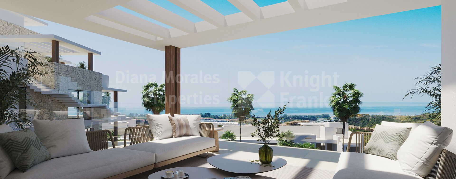 La Resina Golf, 3-bedroom penthouse with solarium in a 72-unit complex in East Estepona