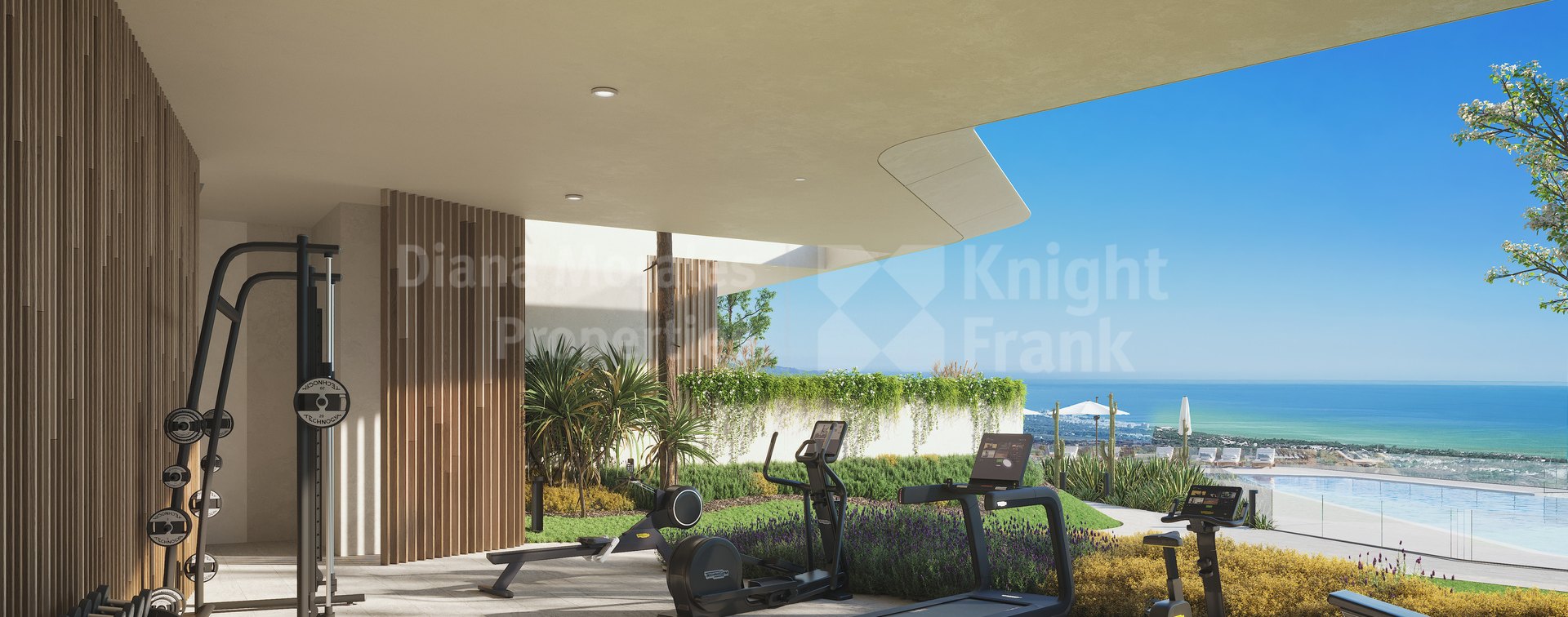 First-floor two-bedroom apartment with sea views in Real de la Quinta