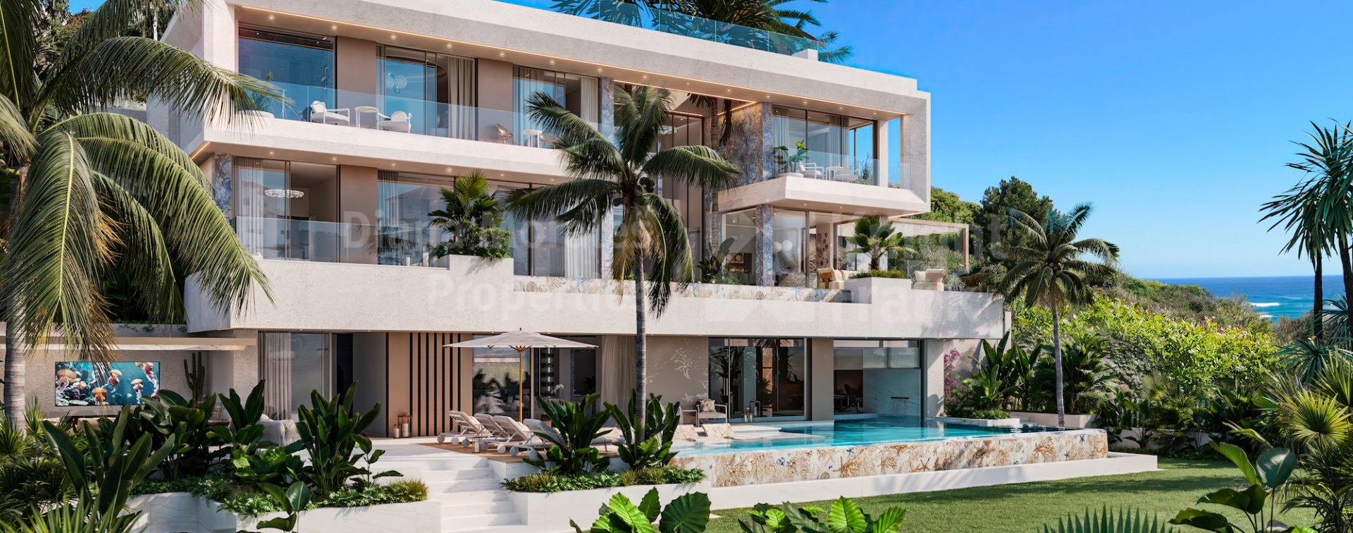 Lujosa villa de cinco dormitorios con interiores de Versace en Nueva Andalucía