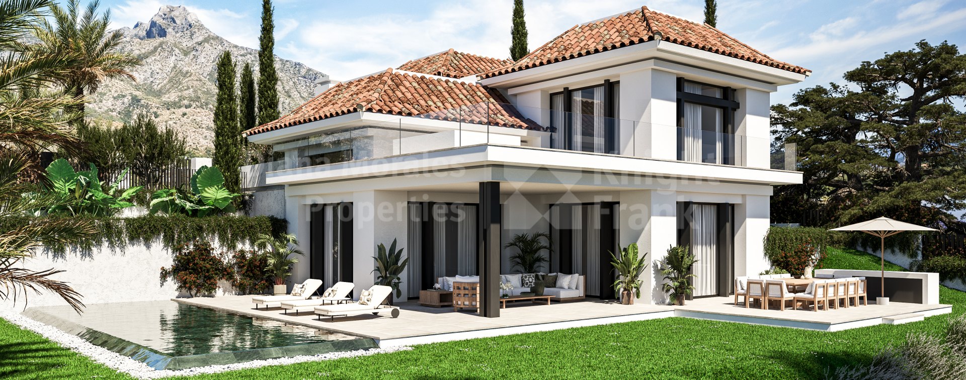 Lomas del Rey, Moderne Villa mit 4 Schlafzimmern und drei Ebenen an der Goldenen Meile