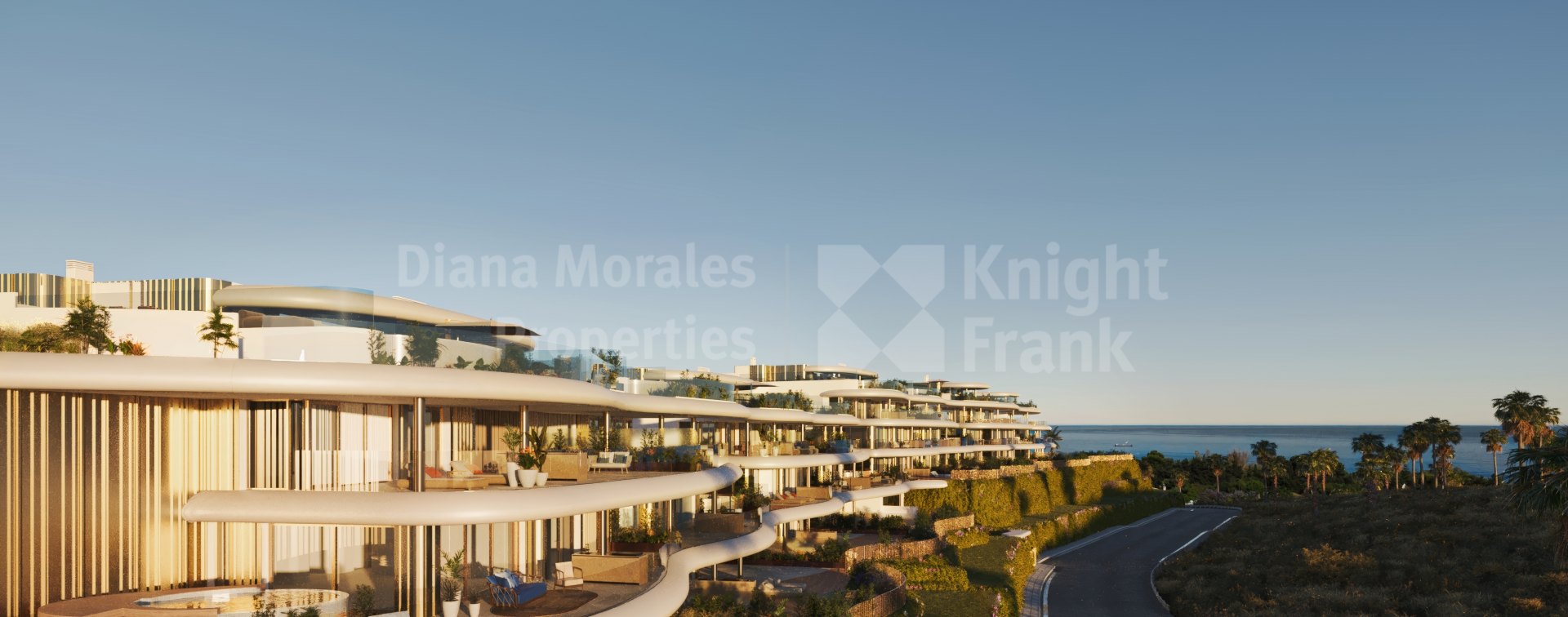 Benahavis, Appartement de trois chambres au premier étage avec vue sur la mer