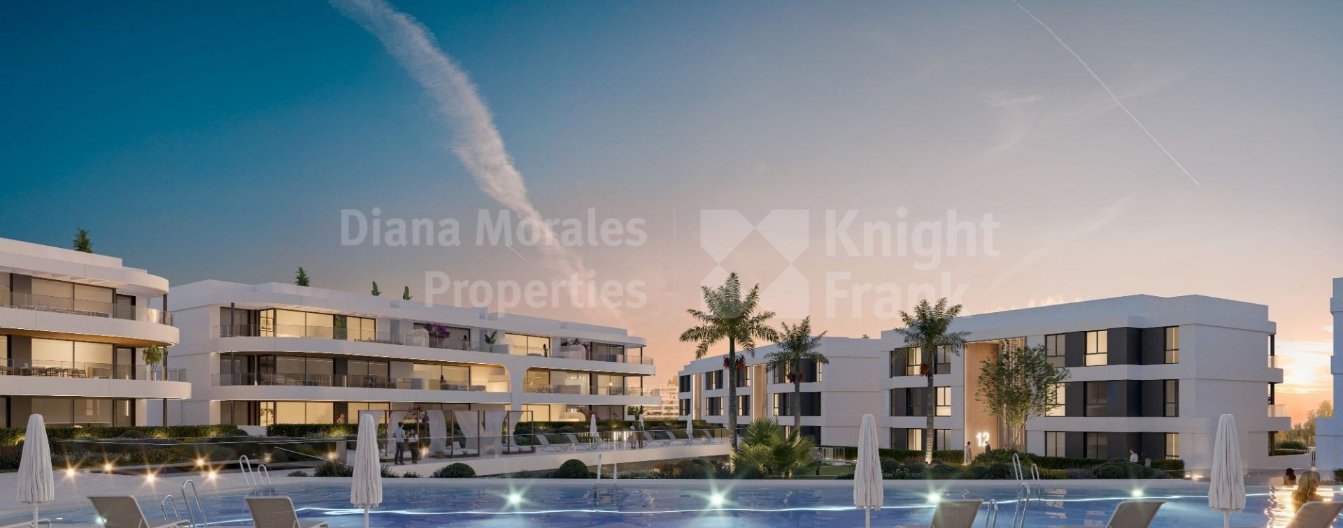 Atalaya, Three-bedroom penthouse in modern design complex in golf area