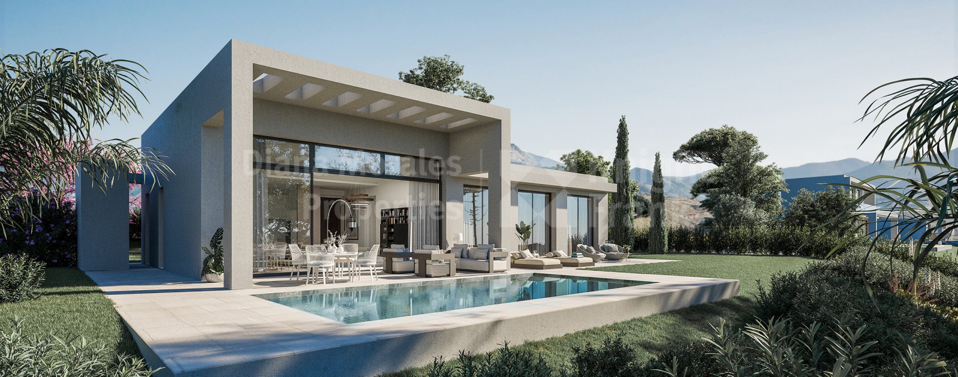 Benahavis, Villa individuelle de 3 chambres de plain-pied dans un nouveau complexe