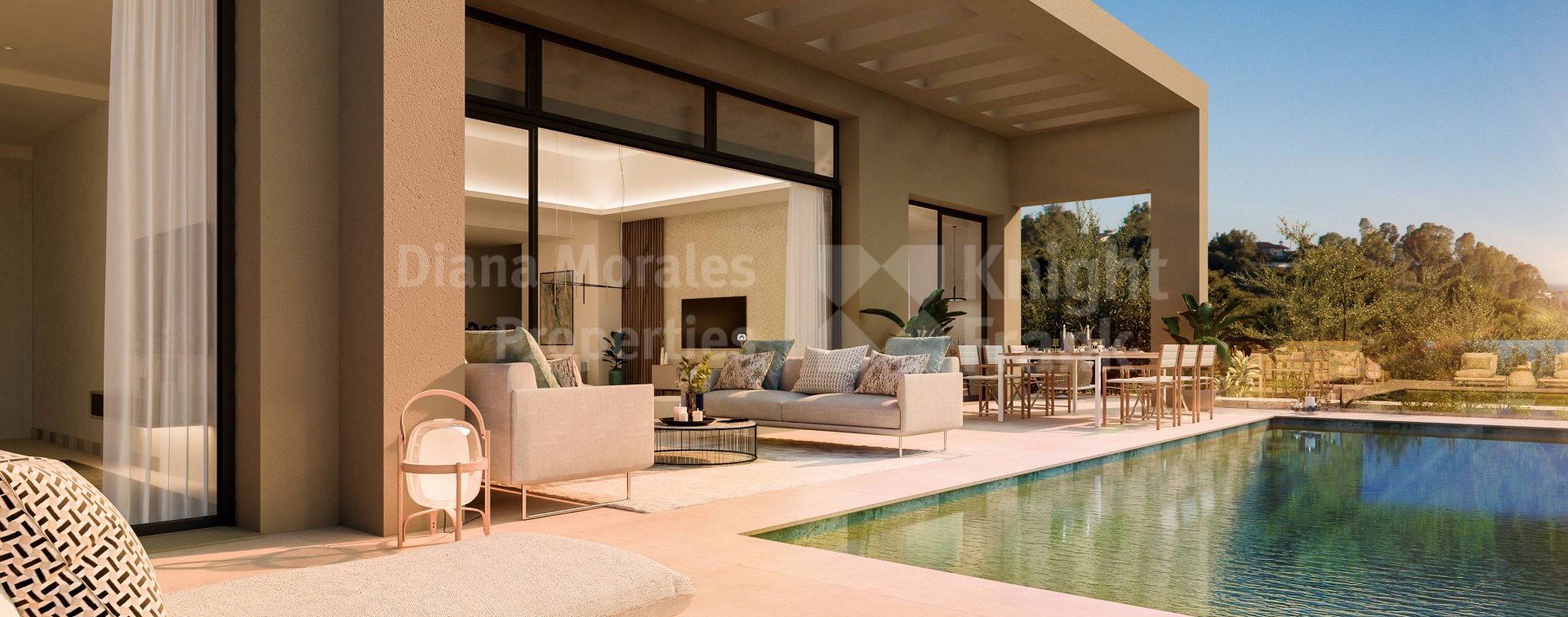 Benahavis, Villa individuelle de trois chambres dans un complexe fermé et sécurisé