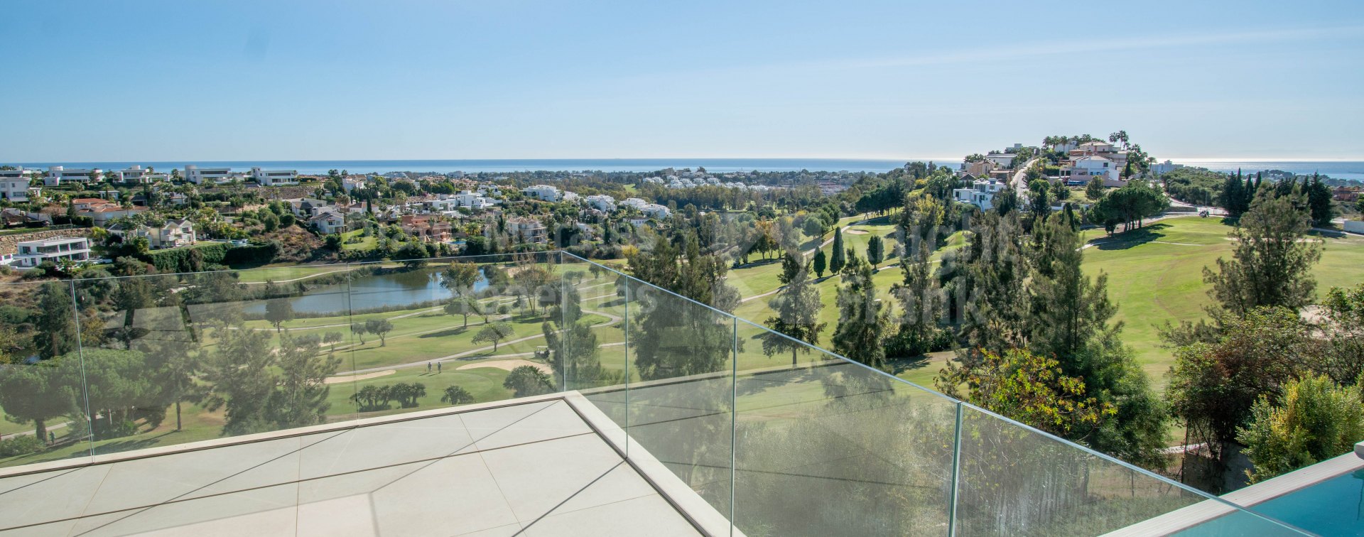 La Alqueria, Villa Rabella, wunderschönes Haus in La Alqería mit Panoramablick auf den Golfplatz und das Meer