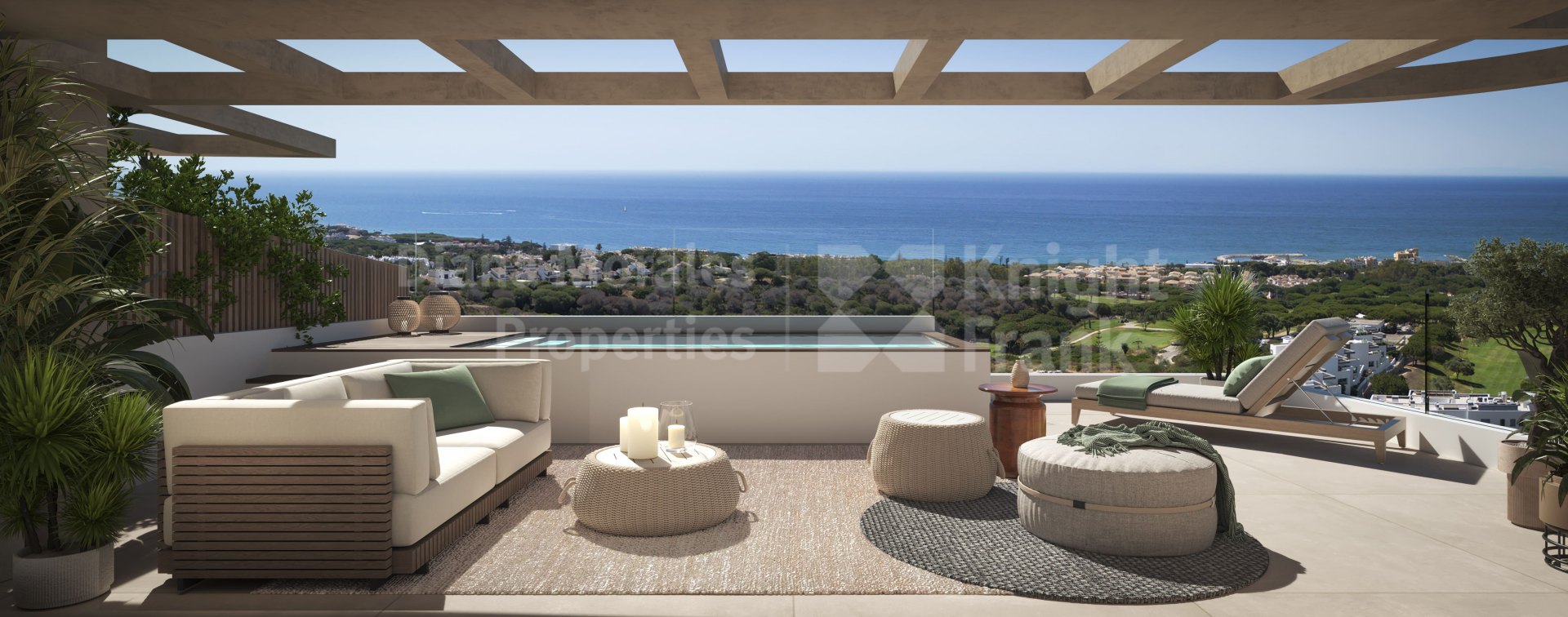 Cabopino, Apartamento en primera planta orientado al sur con vistas al mar