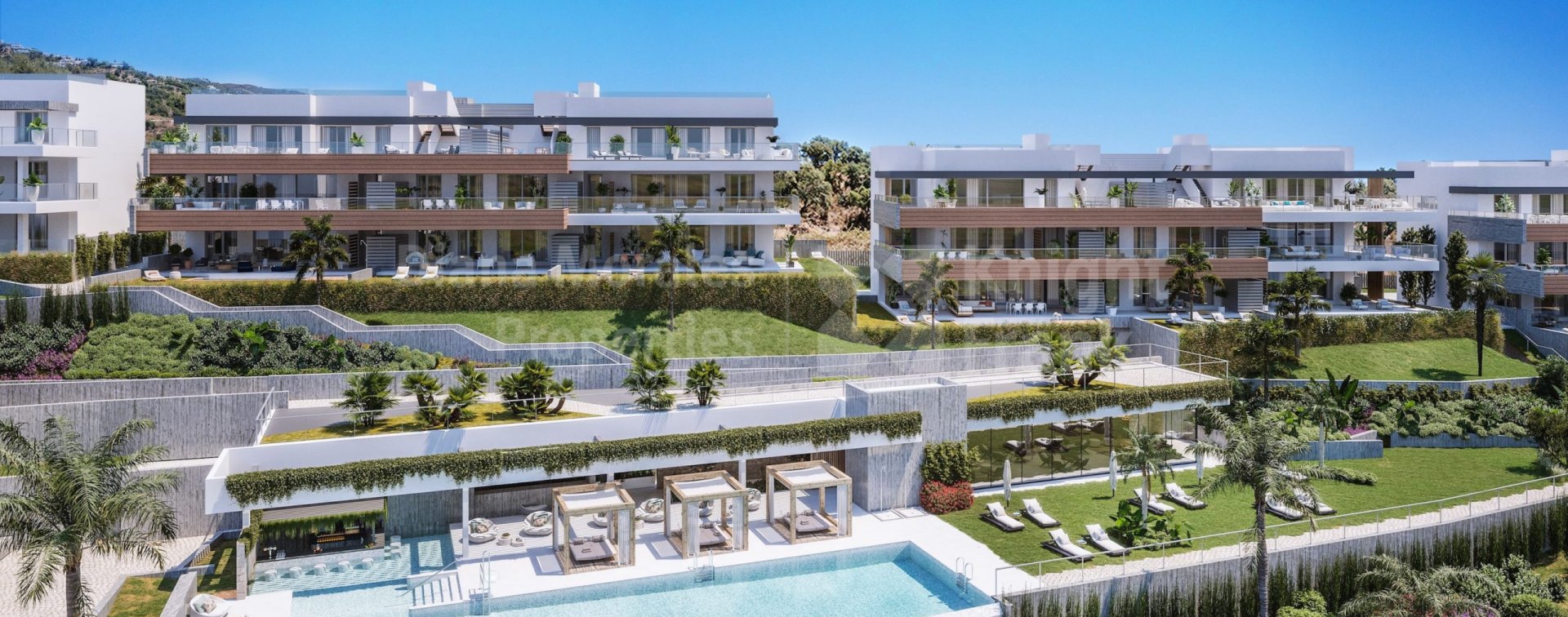 Los Altos de los Monteros, Nouvel appartement de deux chambres au premier étage avec vue sur la mer