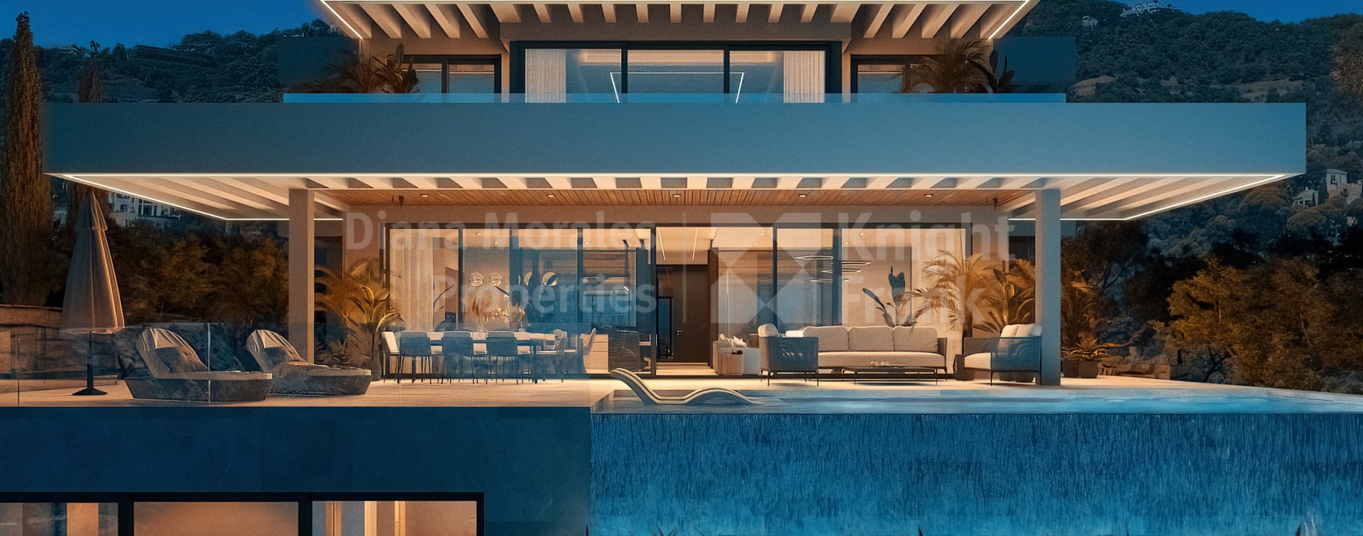 Villa Alfa, mit modernem Design und Panoramablick in El Madroñal