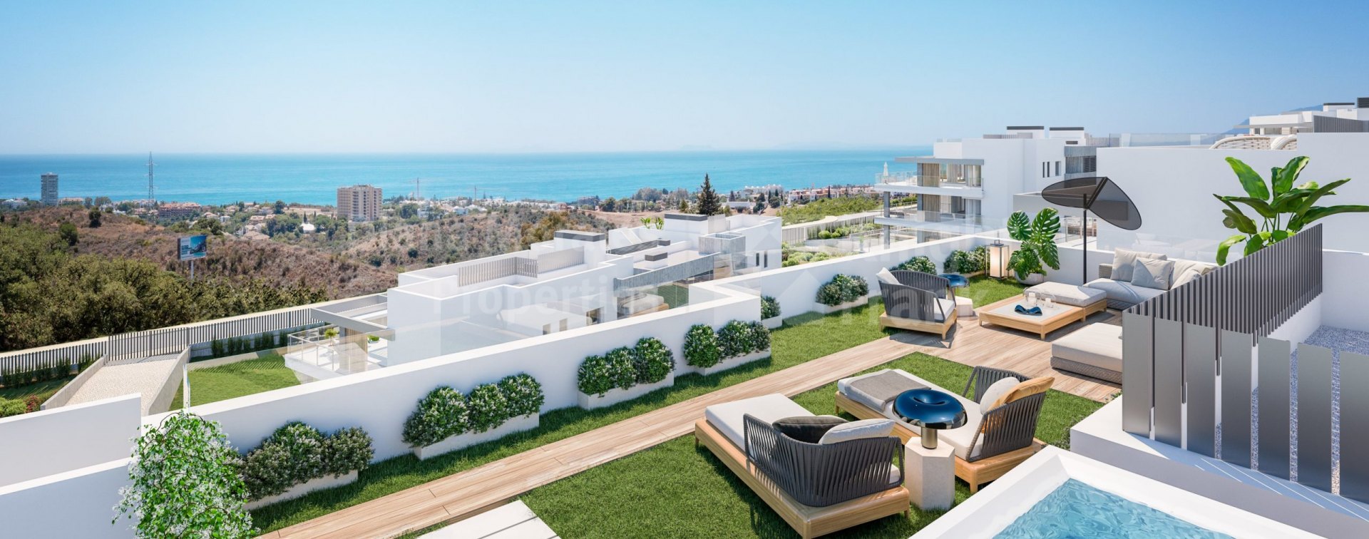 Los Altos de los Monteros, Appartement de 3 chambres au rez-de-chaussée avec piscine privée