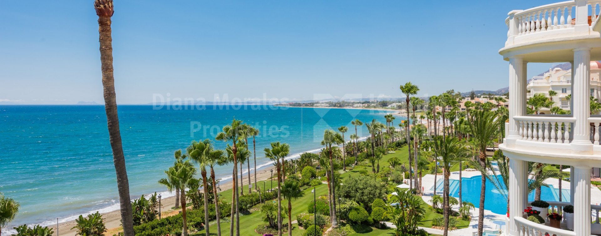 Las Dunas Park, Красивая квартира в комплексе на первой линии пляжа