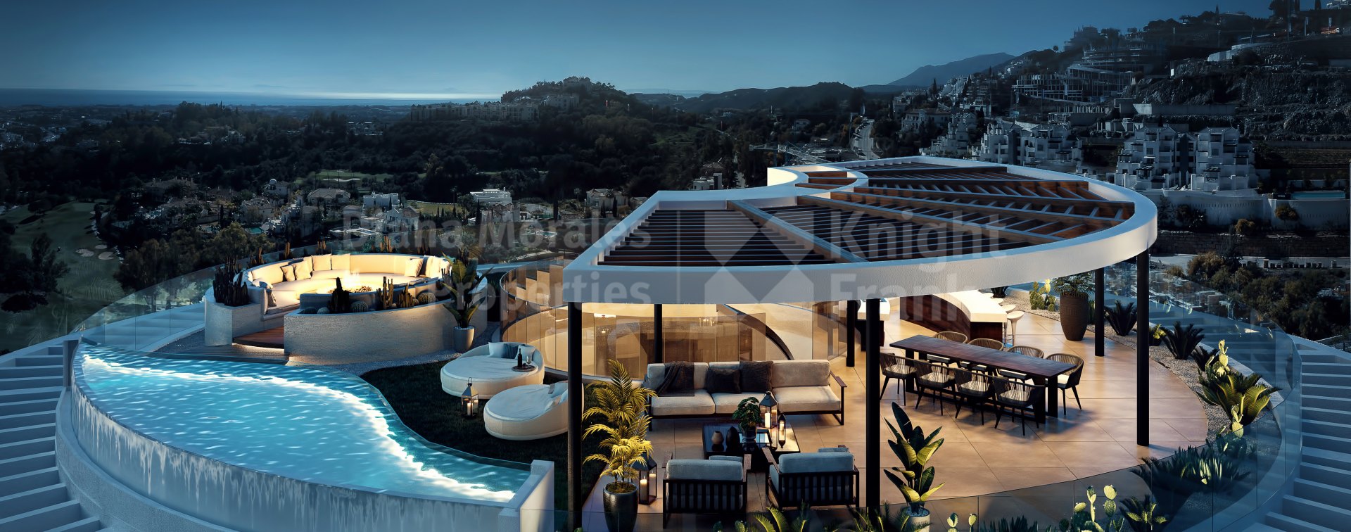 Benahavis, Penthouse in The View Marbella mit fantastischer Aussicht