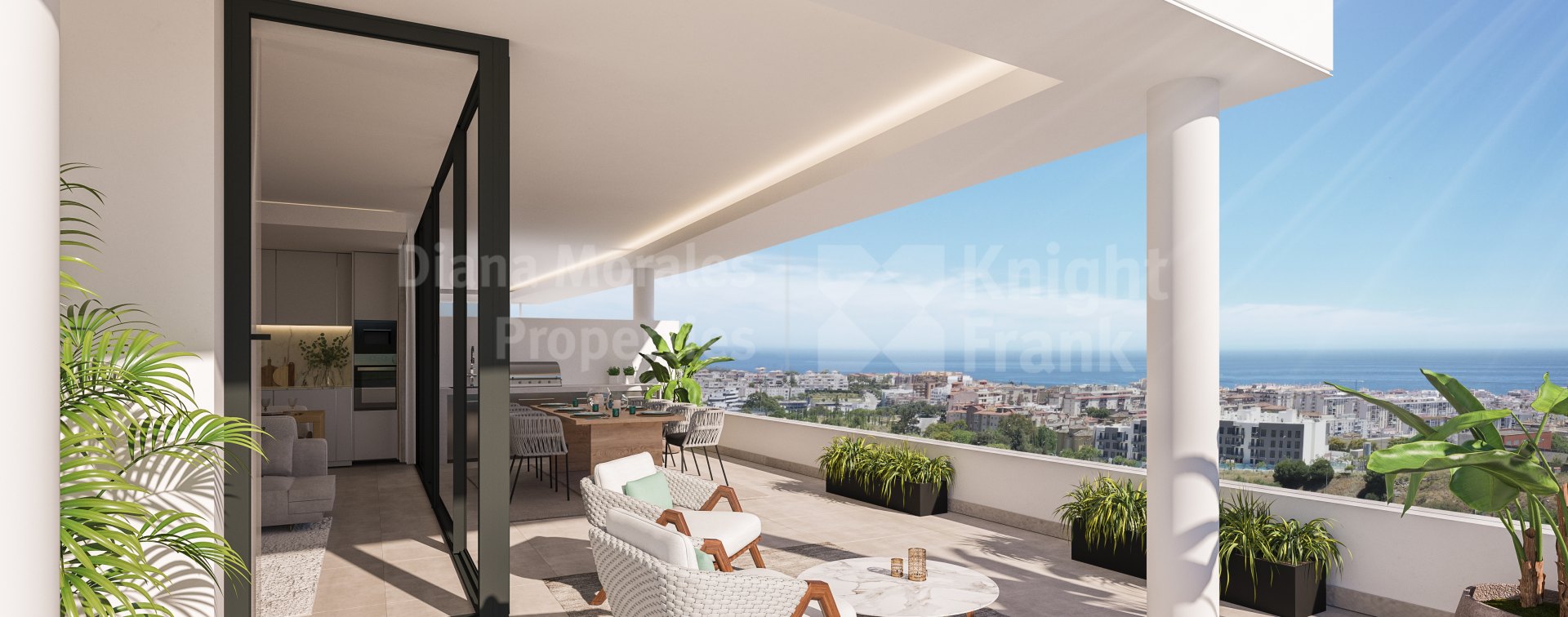 Estepona, 3-bedroom duplex penthouse with sea views