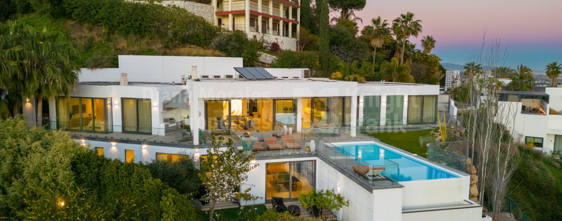 El Herrojo, Atemberaubende Villa mit Panoramablick auf das Meer in La Quinta