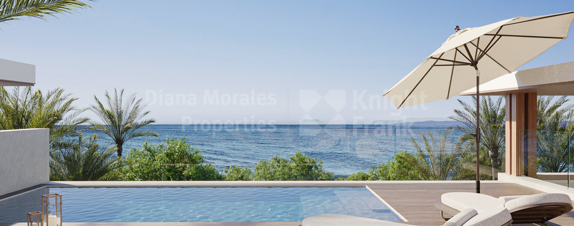 Estepona Este, Complejo en primera línea de playa con 6 villas y 42 apartamentos