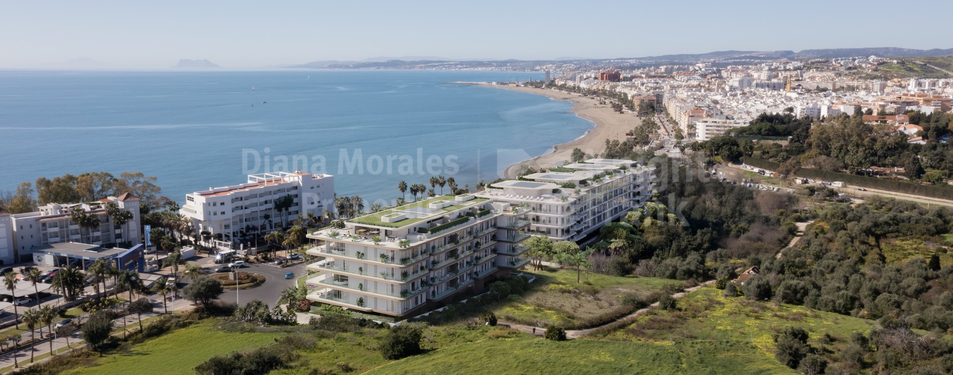 Estepona Town, Elegant twenty seaside south facing apartments in Estepona