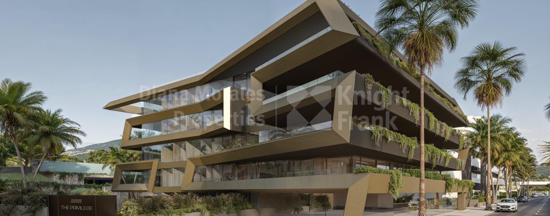 Estepona Stadt, Gebäude im zeitgenössischen Design mit 32 Luxuswohnungen in Estepona
