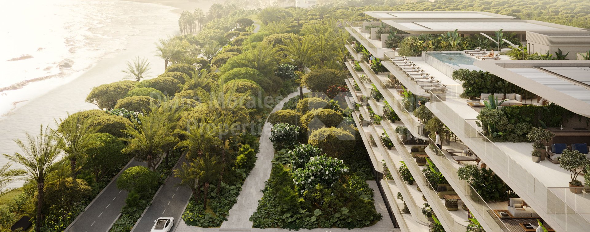Estepona Town, Exceptional beachfront forty villa-like residences in Estepona