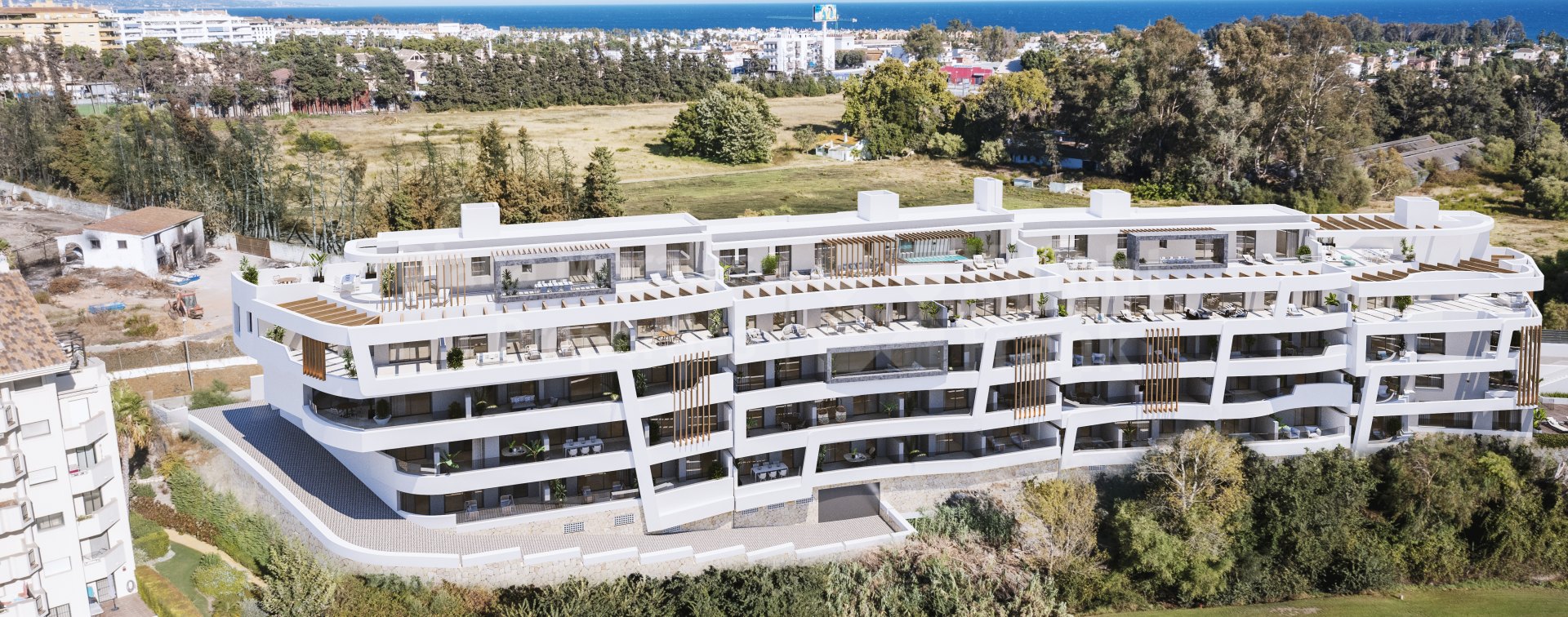 Apartments facing the 16th hole of Guadalmina Golf Course in Breeze