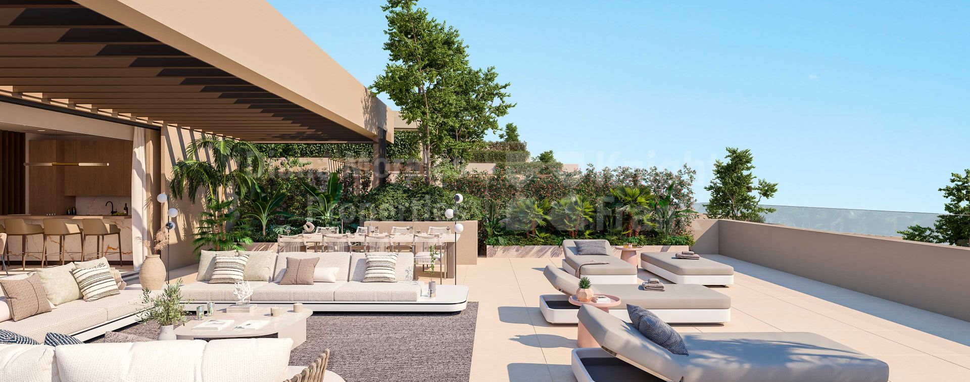 Benahavis, Penthouse spacieux de trois chambres avec vue imprenable sur la mer