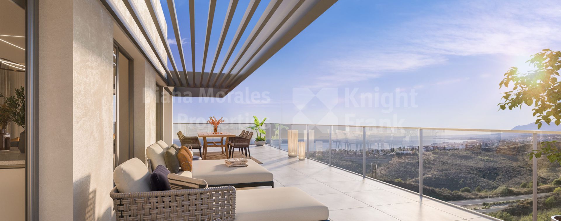 Los Altos de los Monteros, New three-bedroom penthouse with sea views and a pool