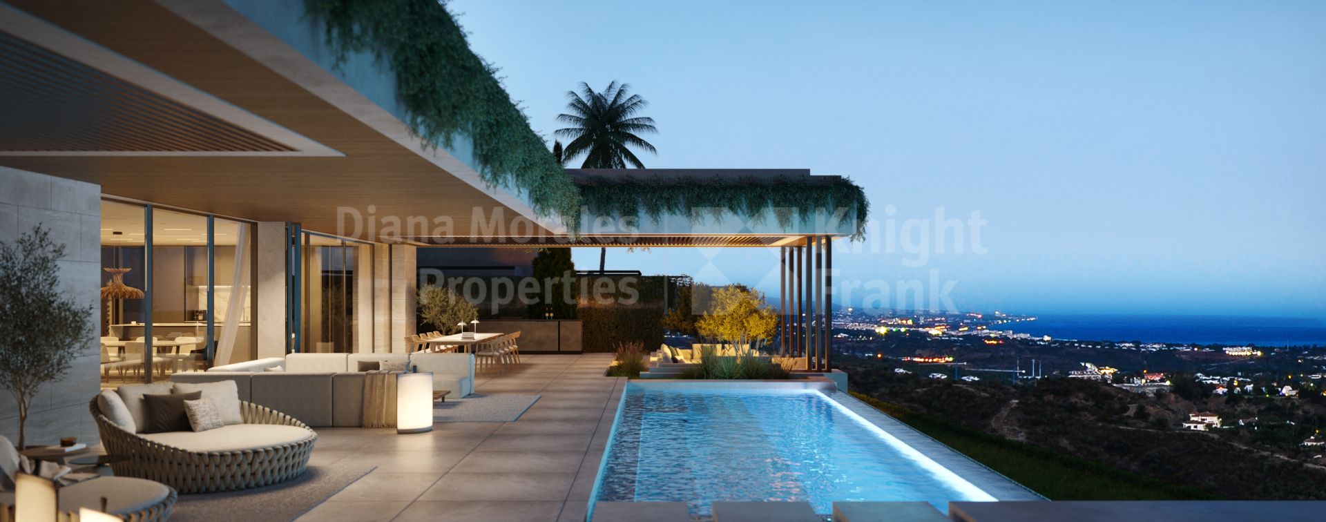 Benahavis, Fünf-Zimmer-Villa mit unvergleichlichem Blick auf Marbella und das Meer