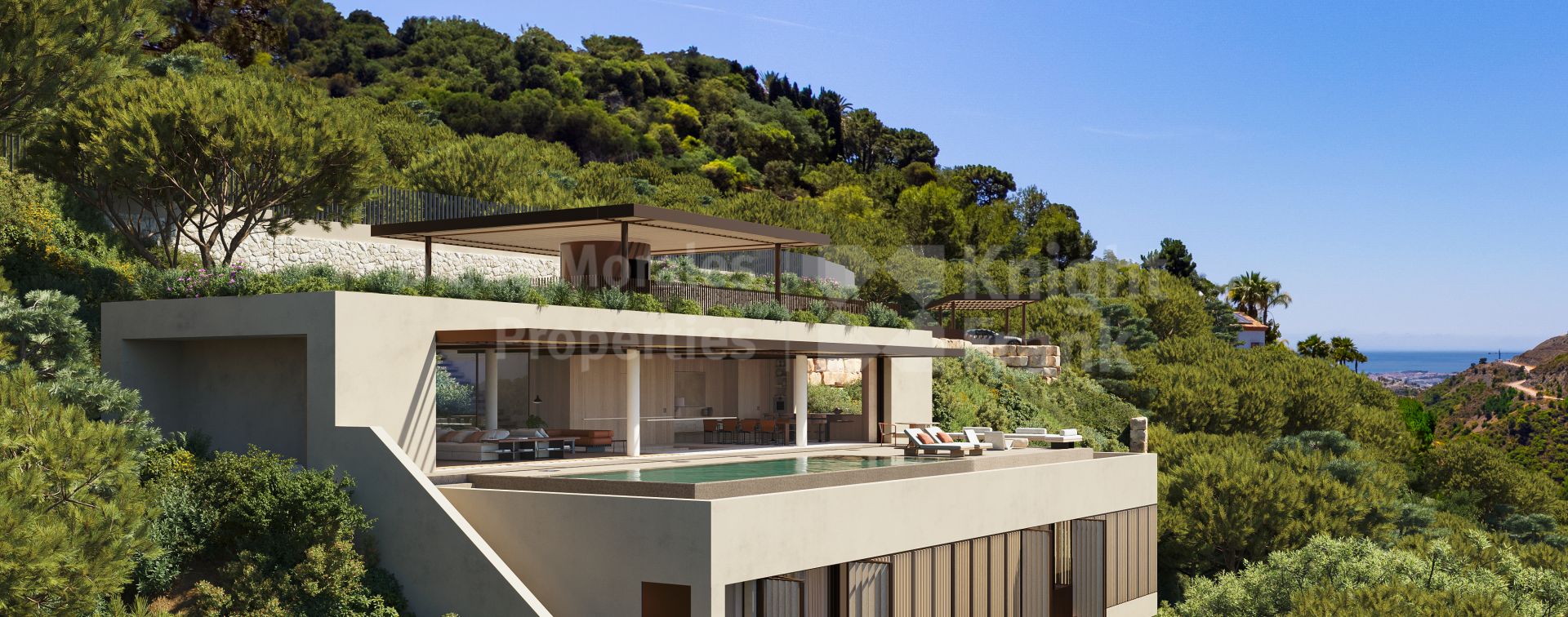 Moderne Villa mit Panoramaterrasse in El Madroñal
