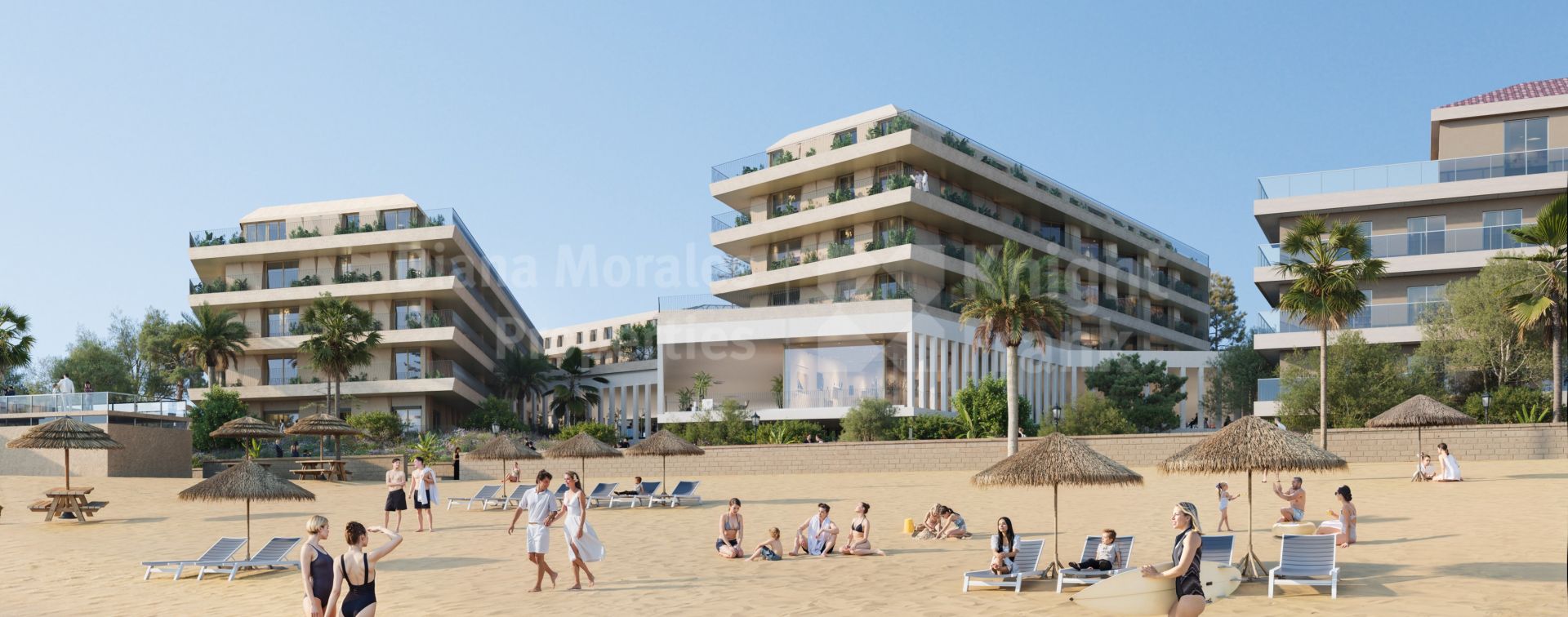 Manilva Beach, Strandnahe Vier-Zimmer-Wohnung in einer Wohnanlage mit 145 Einheiten