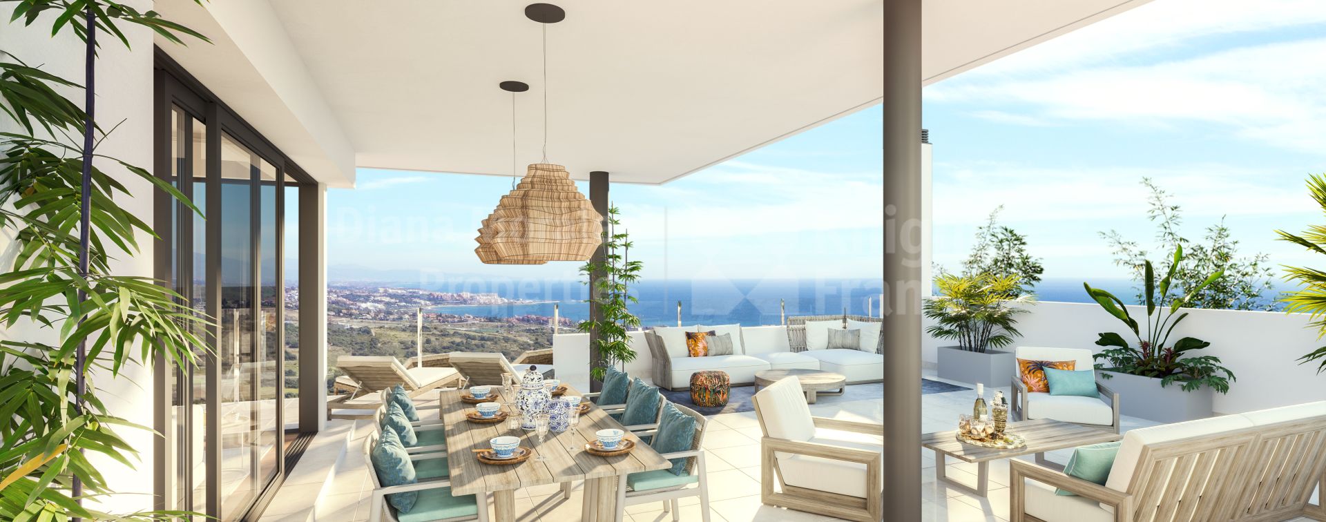 Finca Cortesin, New three-bedroom modern style penthouse in Casares