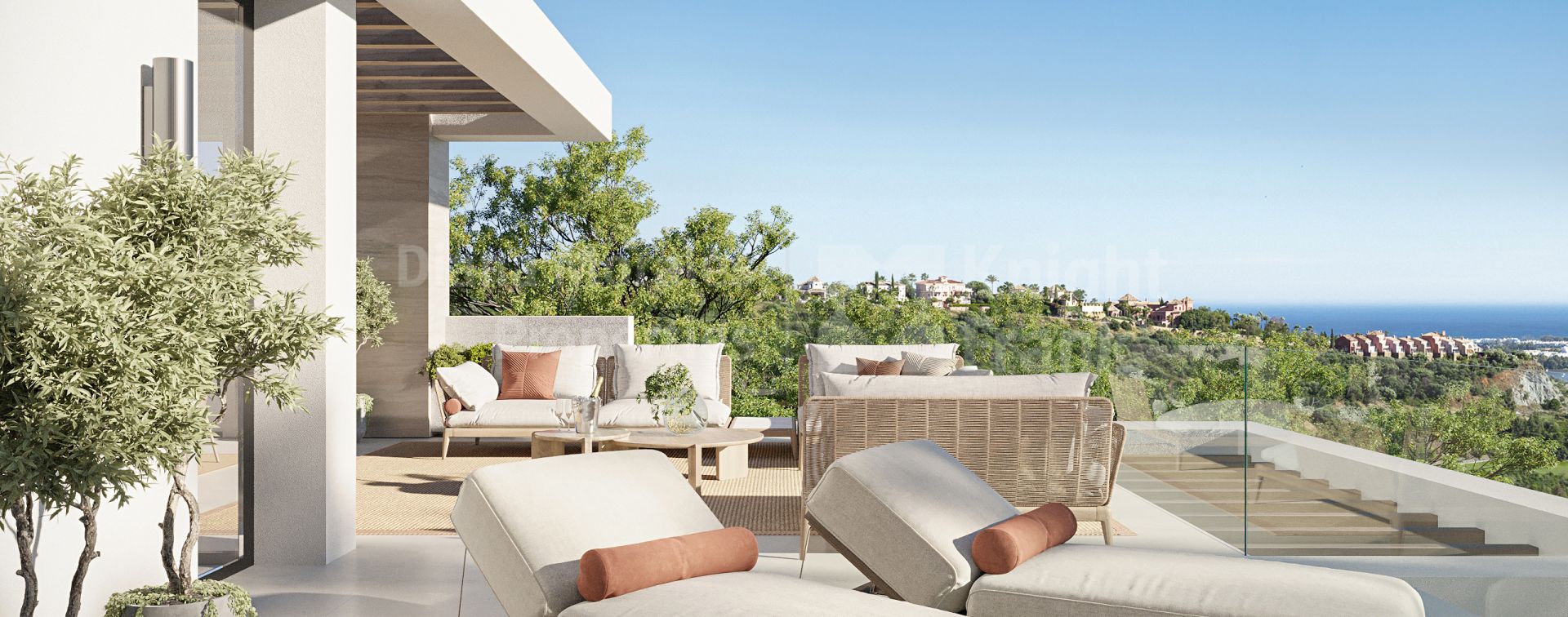La Quinta, Altura Residences 2, утренний свет и вид на море в Ла-Квинта